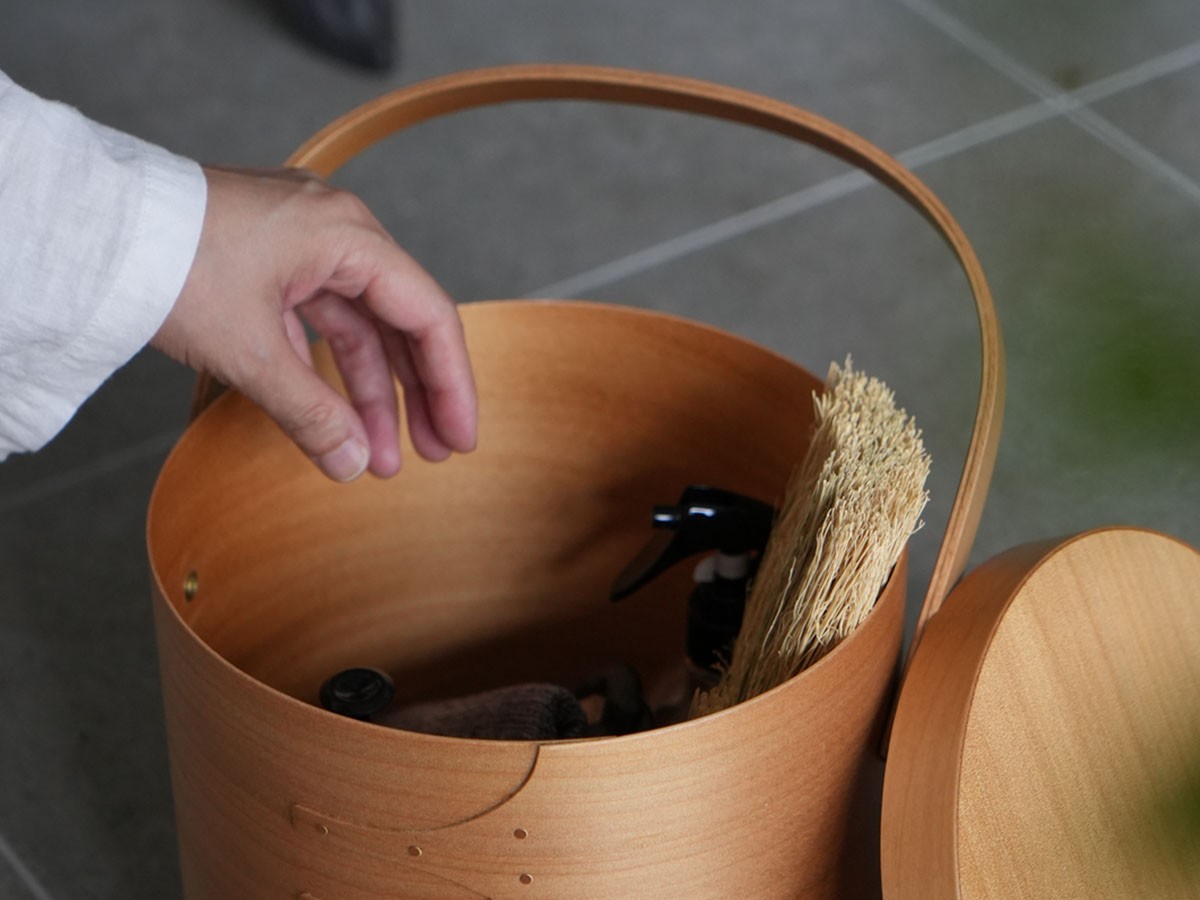 Shaker Round Handle Box / シェーカー ラウンドハンドルボックス L（ライトブラウン） （インテリア雑貨 > ツールボックス・小物収納） 6