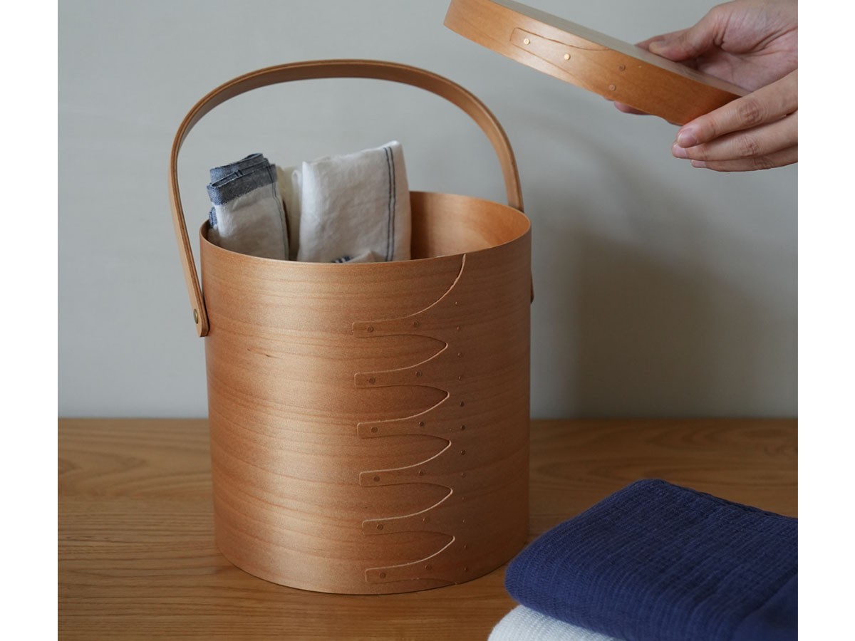 Shaker Round Handle Box / シェーカー ラウンドハンドルボックス L（ライトブラウン） （インテリア雑貨 > ツールボックス・小物収納） 4