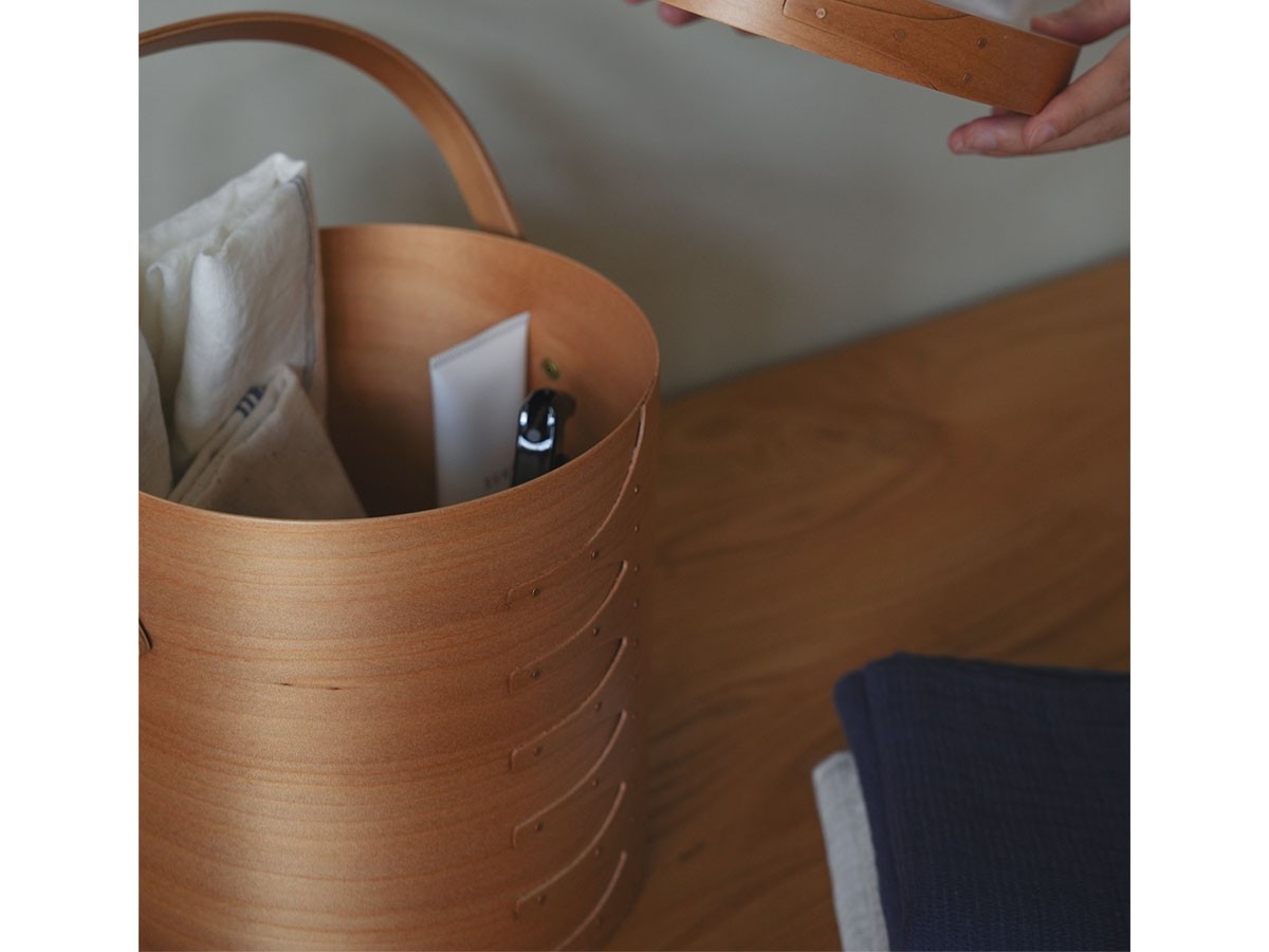 Shaker Round Handle Box / シェーカー ラウンドハンドルボックス L（ライトブラウン） （インテリア雑貨 > ツールボックス・小物収納） 5