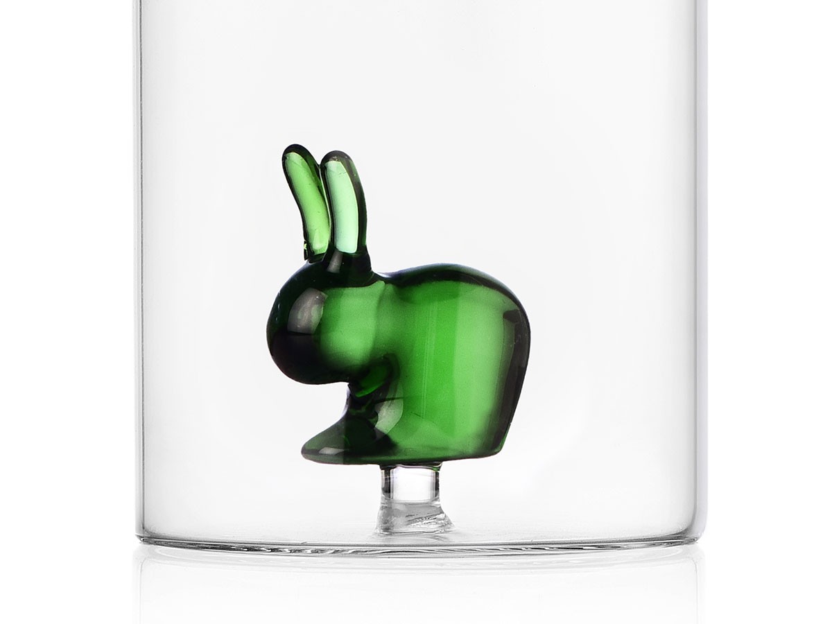 ICHENDORF MILANO Qeeboo Tumbler Green Rabbit / イッケンドルフ・ミラノ キーブー タンブラー グリーンラビット 350ml （食器・テーブルウェア > タンブラー・グラス） 8