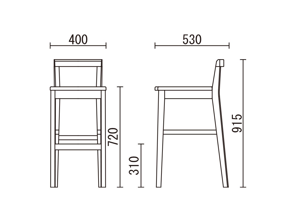 カウンターチェア FLYMEe Vert COUNTER CHAIR / フライミーヴェール カウンター