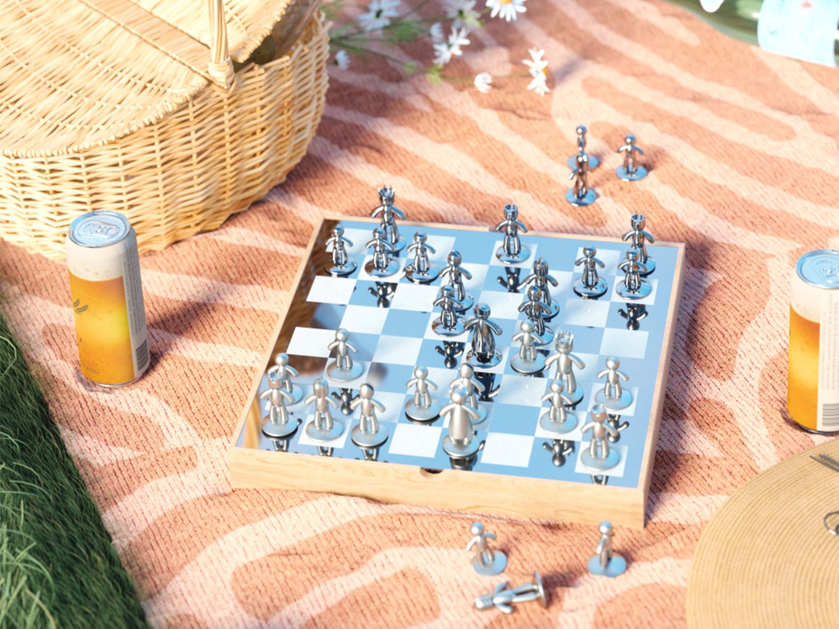 Umbra Buddy Chess Set / アンブラ バディチェスセット（ナチュラル） （キッズ家具・ベビー用品 > おもちゃ・玩具） 8