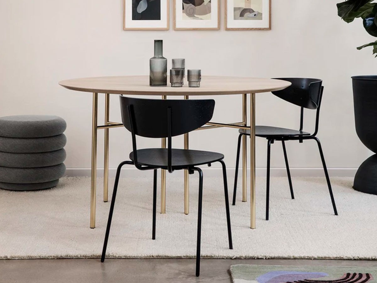 ferm LIVING Herman Dining Chair / ファームリビング ハーマン ダイニングチェア（ブラックフレーム） （チェア・椅子 > ダイニングチェア） 3