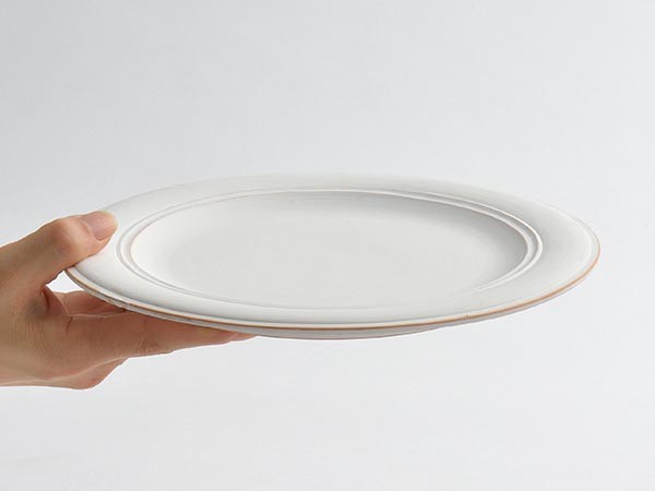 MISHIM POTTERY CREATION StiLL round plate L + stand / ミシンポタリークリエイション スティル ラウンドプレート L + スタンド（胡粉） （食器・テーブルウェア > 皿・プレート） 9