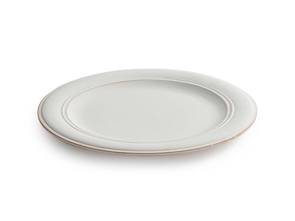 MISHIM POTTERY CREATION StiLL round plate L + stand / ミシンポタリークリエイション スティル ラウンドプレート L + スタンド（胡粉） （食器・テーブルウェア > 皿・プレート） 2