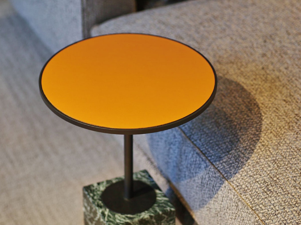 MASTERWAL LUNAM SIDE TABLE / マスターウォール ルナム サイドテーブル 直径50cm（レザートップ） （テーブル > サイドテーブル） 3