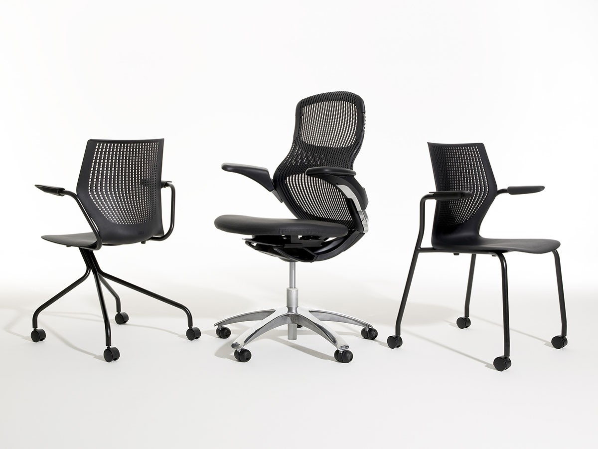 Knoll Office MultiGeneration Chair / ノルオフィス マルチジェネレーション チェア ハイブリッドベース 固定肘 キャスター脚 （チェア・椅子 > オフィスチェア・デスクチェア） 55