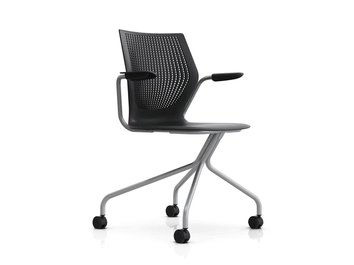 Knoll Office MultiGeneration Chair / ノルオフィス マルチジェネレーション チェア ハイブリッドベース 固定肘 キャスター脚 （チェア・椅子 > オフィスチェア・デスクチェア） 75