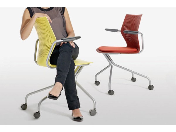 Knoll Office MultiGeneration Chair / ノルオフィス マルチジェネレーション チェア ハイブリッドベース 固定肘 キャスター脚 （チェア・椅子 > オフィスチェア・デスクチェア） 9