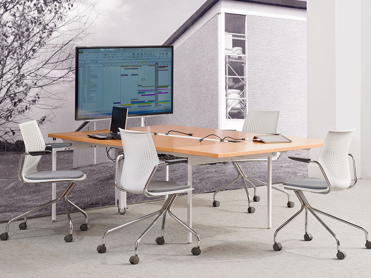 Knoll Office MultiGeneration Chair / ノルオフィス マルチジェネレーション チェア ハイブリッドベース 固定肘 キャスター脚 （チェア・椅子 > オフィスチェア・デスクチェア） 26