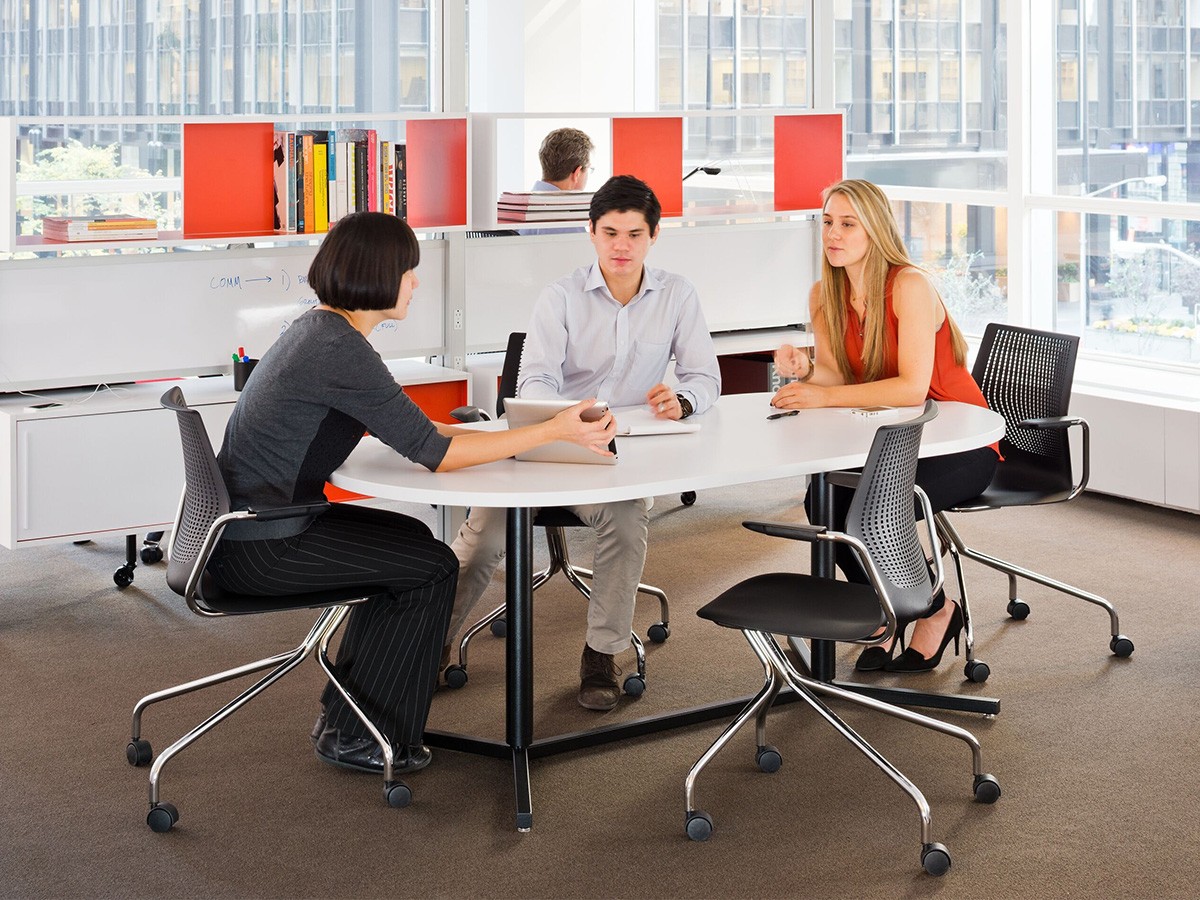 Knoll Office MultiGeneration Chair / ノルオフィス マルチジェネレーション チェア ハイブリッドベース 固定肘 キャスター脚 （チェア・椅子 > オフィスチェア・デスクチェア） 32