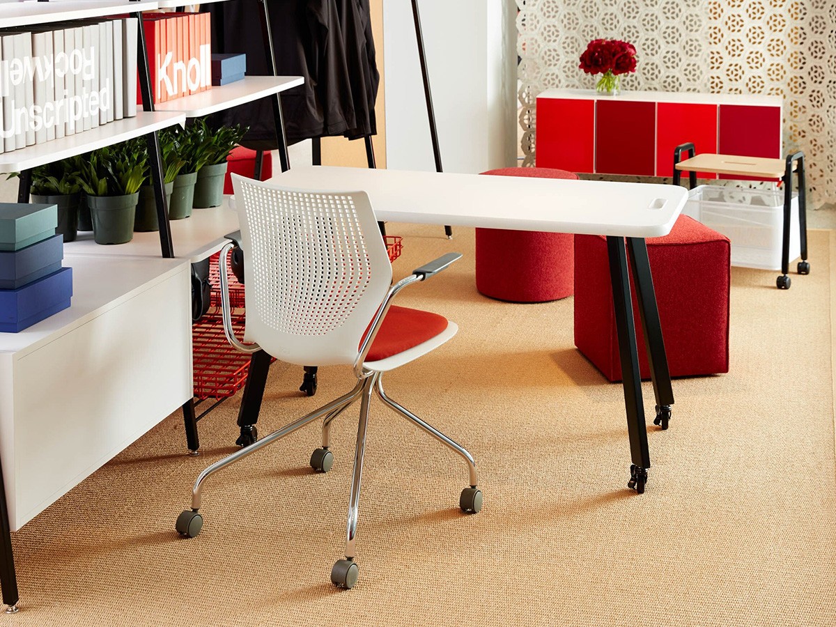 Knoll Office MultiGeneration Chair / ノルオフィス マルチジェネレーション チェア ハイブリッドベース 固定肘 キャスター脚 （チェア・椅子 > オフィスチェア・デスクチェア） 10