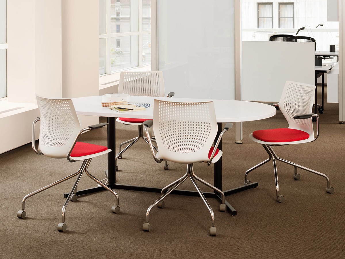 Knoll Office MultiGeneration Chair / ノルオフィス マルチジェネレーション チェア ハイブリッドベース 固定肘 キャスター脚 （チェア・椅子 > オフィスチェア・デスクチェア） 11