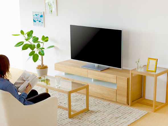 TAKANO MOKKOU TV BOARD W160 / 高野木工 テレビボード 幅160cm n3356（タモ） （テレビボード・テレビ台 > テレビ台・ローボード） 3