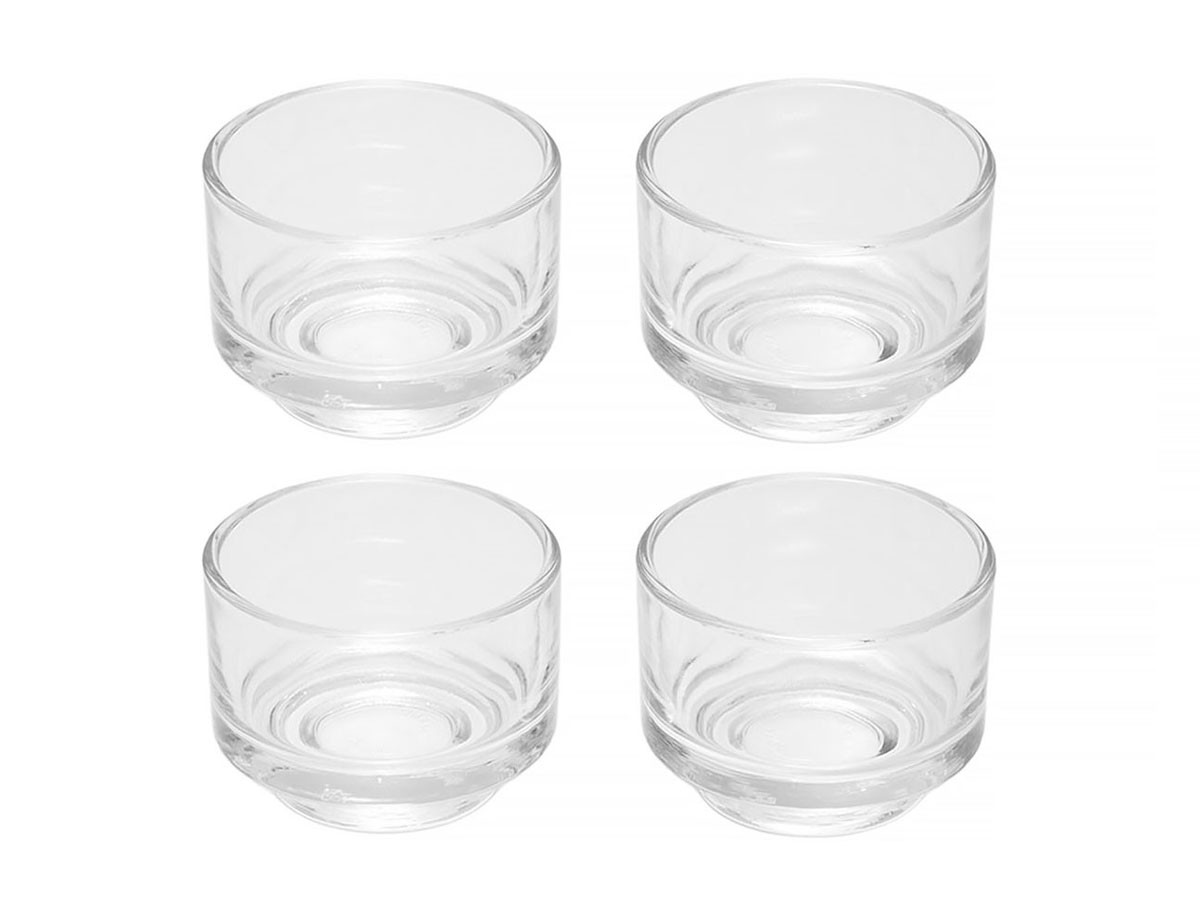 Short Tumbler 4P Clear