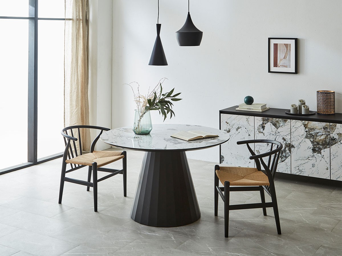 Round Dining Table / ラウンドダイニングテーブル 円脚 #122579 （テーブル > ダイニングテーブル） 2