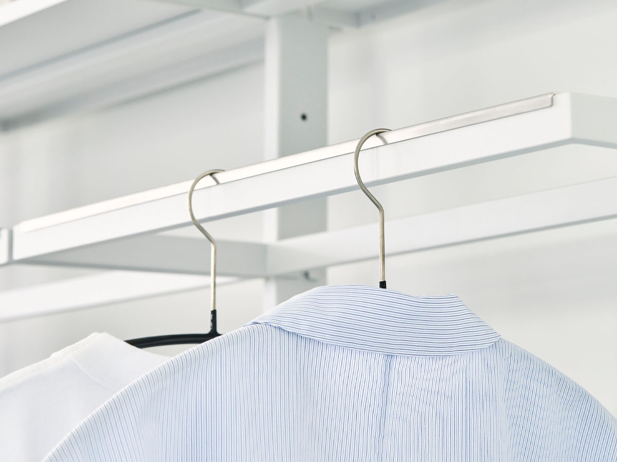 stiiilll Shelf double mirrorL hanger bar set / スティール シェルフ 2台 ミラーL + ハンガーバー セット （ハンガーラック・コートハンガー > ハンガーラック） 13