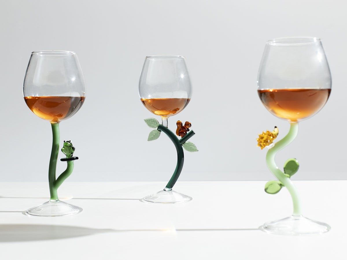 ICHENDORF MILANO Animal Farm Goblet 
Squirrel / イッケンドルフ・ミラノ アニマルファーム ゴブレット 
リス 350ml （食器・テーブルウェア > タンブラー・グラス） 3