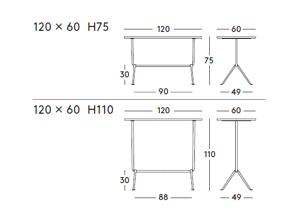 Magis Officina table5 / マジス オフィチーナ テーブル5（鋼板天板） （テーブル > ダイニングテーブル） 8