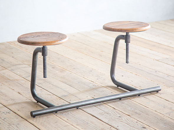 Knot antiques T-PACK STOOL BENCH 2P / ノットアンティークス ティーパック スツールベンチ 2人掛け（パイン古材） （チェア・椅子 > ベンチ） 4