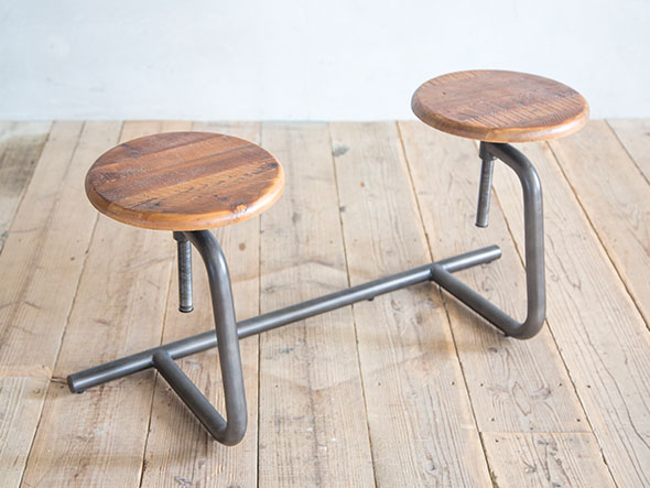 Knot antiques T-PACK STOOL BENCH 2P / ノットアンティークス ティーパック スツールベンチ 2人掛け（パイン古材） （チェア・椅子 > ベンチ） 5