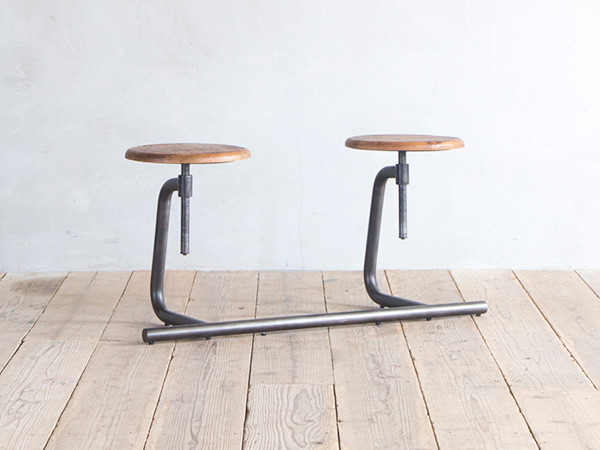 Knot antiques T-PACK STOOL BENCH 2P / ノットアンティークス ティーパック スツールベンチ 2人掛け（パイン古材） （チェア・椅子 > ベンチ） 1