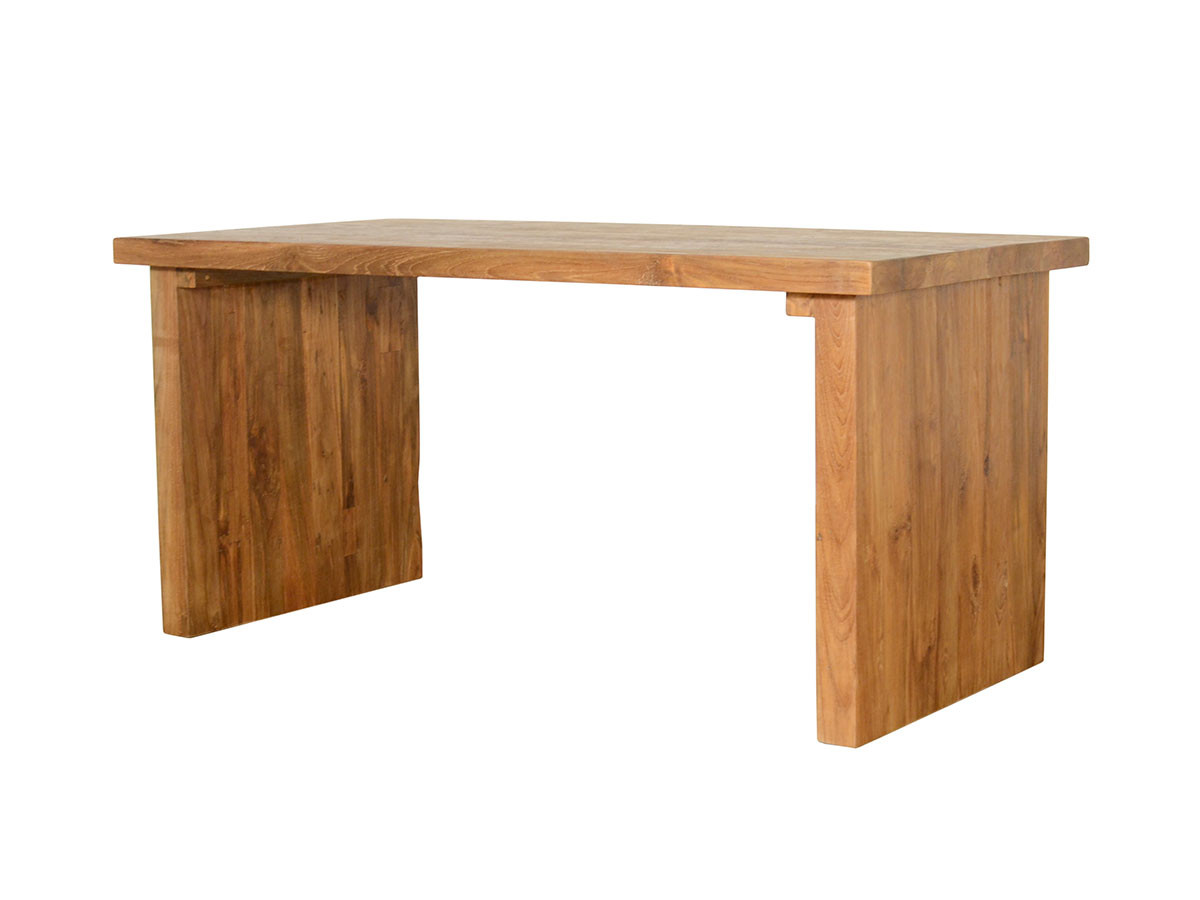 KAJA CHISTA Old Teak Dining Table / カジャ チスタ オールドチーク ダイニングテーブル 2本脚 幅150cm （テーブル > ダイニングテーブル） 1
