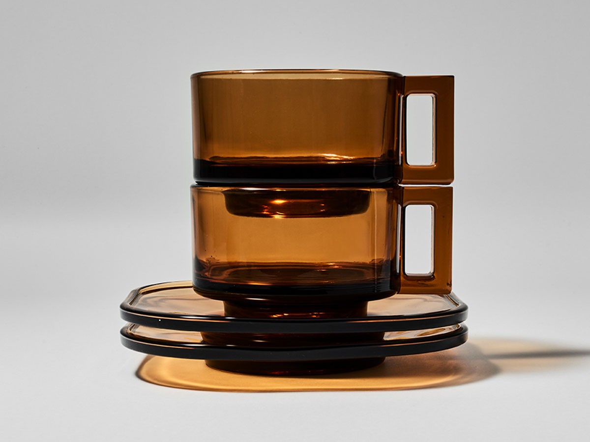 ARNO GLASS Cup & Saucer Amber / アルノグラス カップ & ソーサー（アンバー） （食器・テーブルウェア > コーヒーカップ・ティーカップ） 6