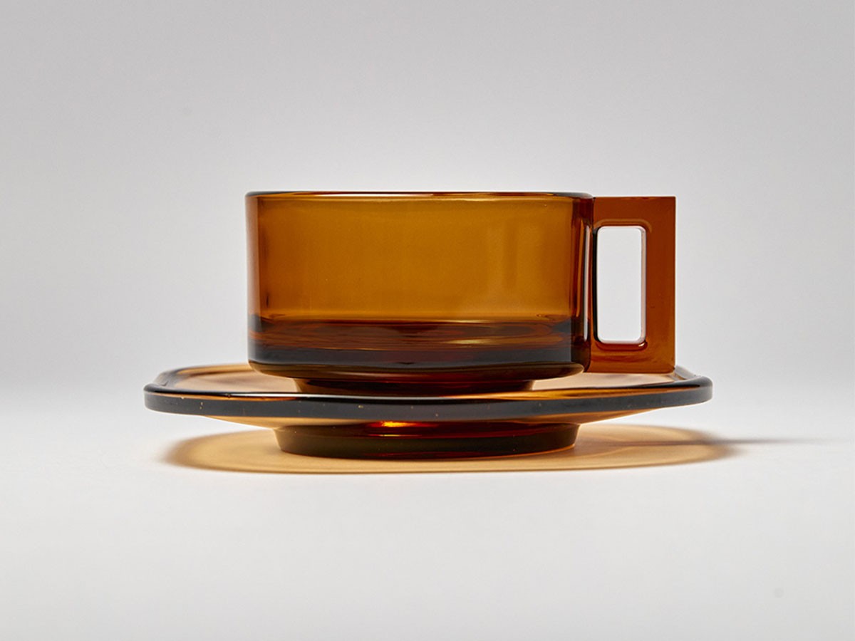 ARNO GLASS Cup & Saucer Amber / アルノグラス カップ & ソーサー（アンバー） （食器・テーブルウェア > コーヒーカップ・ティーカップ） 8