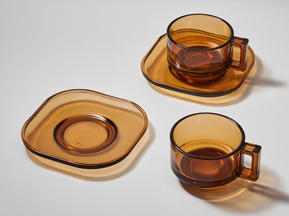 ARNO GLASS Cup & Saucer Amber / アルノグラス カップ & ソーサー（アンバー） （食器・テーブルウェア > コーヒーカップ・ティーカップ） 7