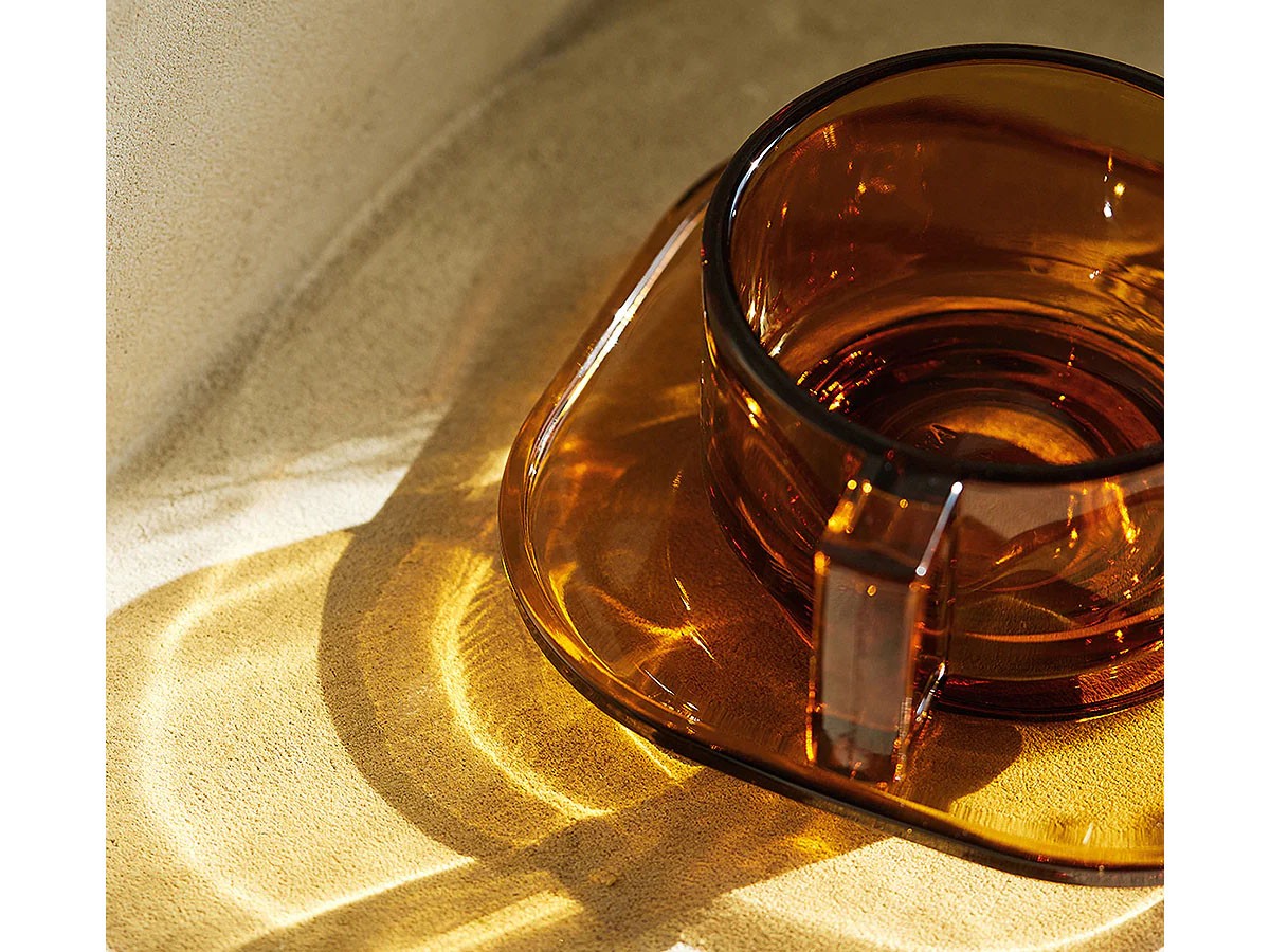 ARNO GLASS Cup & Saucer Amber / アルノグラス カップ & ソーサー（アンバー） （食器・テーブルウェア > コーヒーカップ・ティーカップ） 4