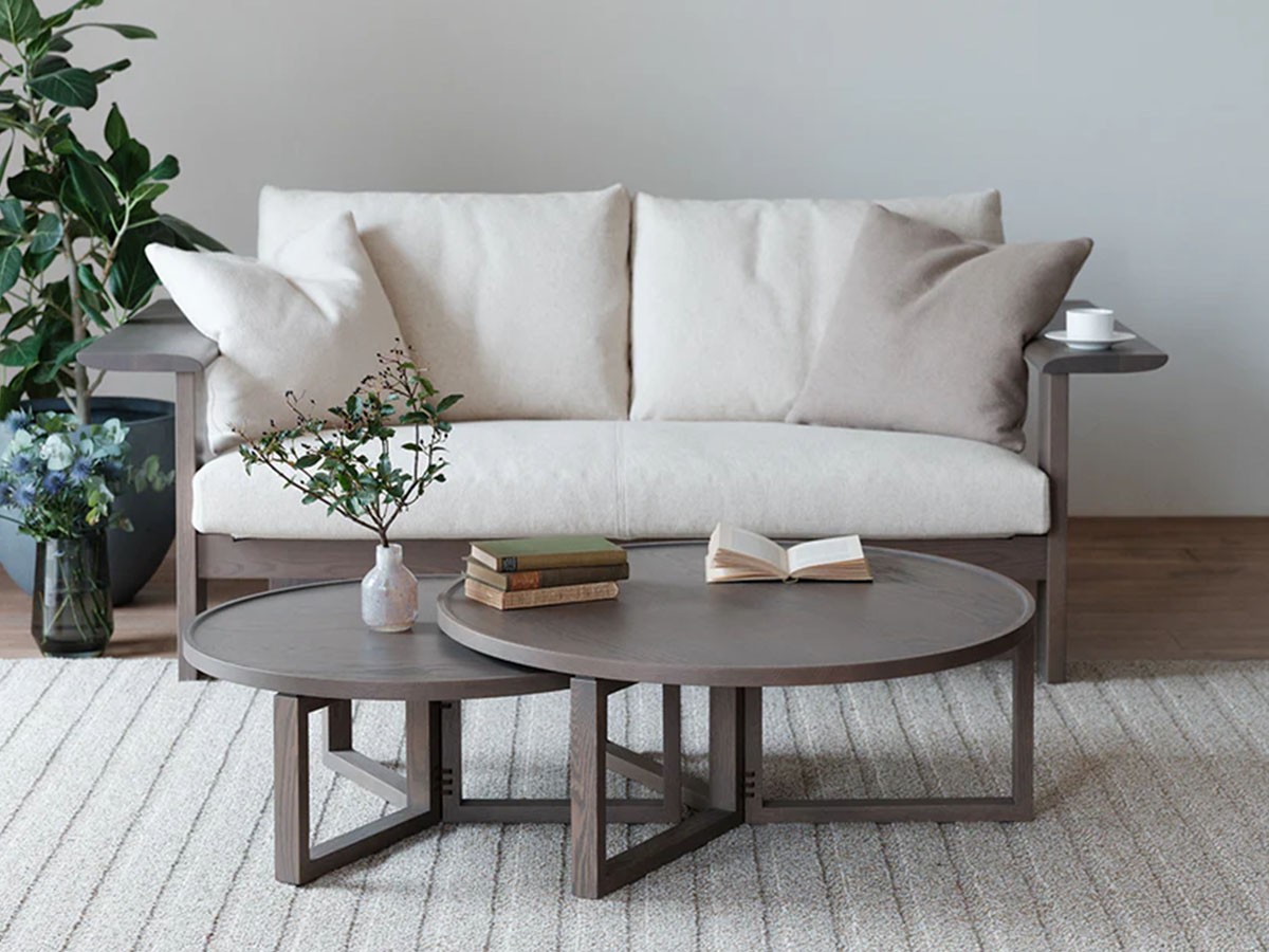 ■HIRASHIMA■SPAGO　サークルテーブル　直径70cm　ウォールナット HIRASHIMA SPAGO Circle Table / ヒラシマ スパーゴ サークルテーブル