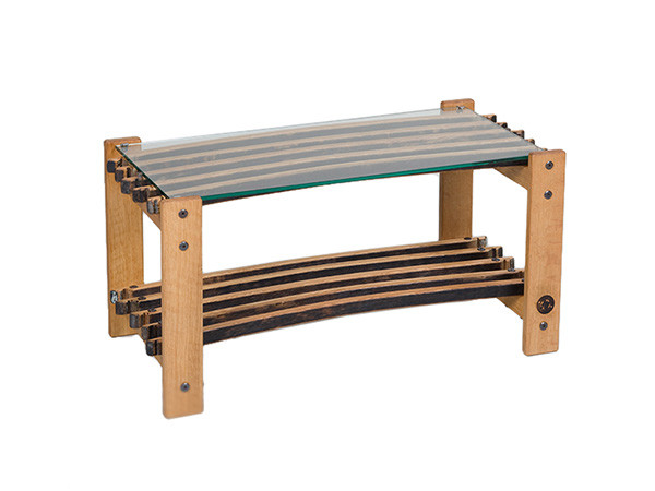 サントリー樽ものがたり Barrel Glass Table / さんとりーたるものがたり バレル ガラステーブル(旧仕様) (テーブル > ローテーブル・リビングテーブル・座卓) 1