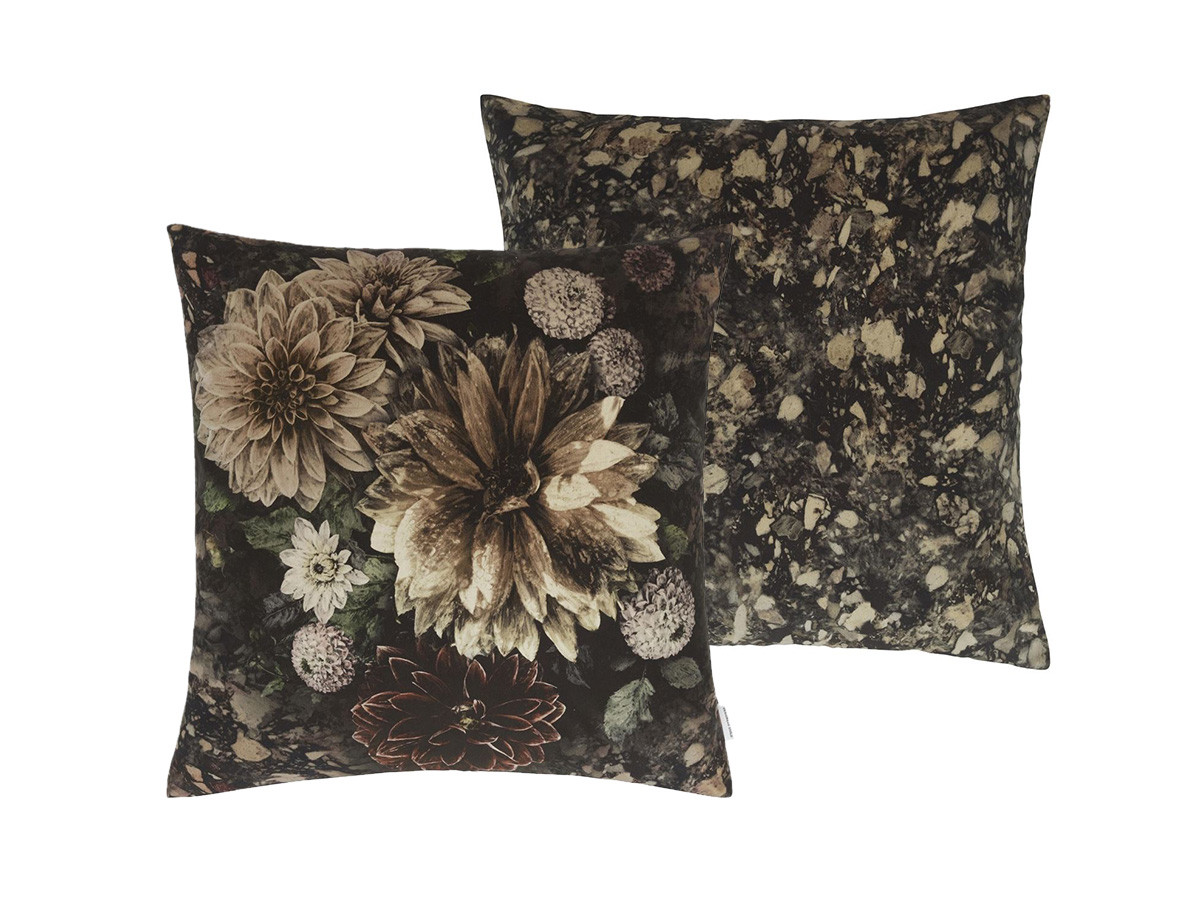 Designers Guild Dahlia Noir Slate Cushion デザイナーズギルド ダリア ノアール スレート クッション 55 55cm インテリア 家具通販 Flymee