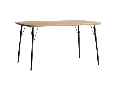 Easy Life MEATH DINING TABLE / イージーライフ ミース ダイニングテーブル カーブ天板 + No.5脚（アイアン脚） -  インテリア・家具通販【FLYMEe】