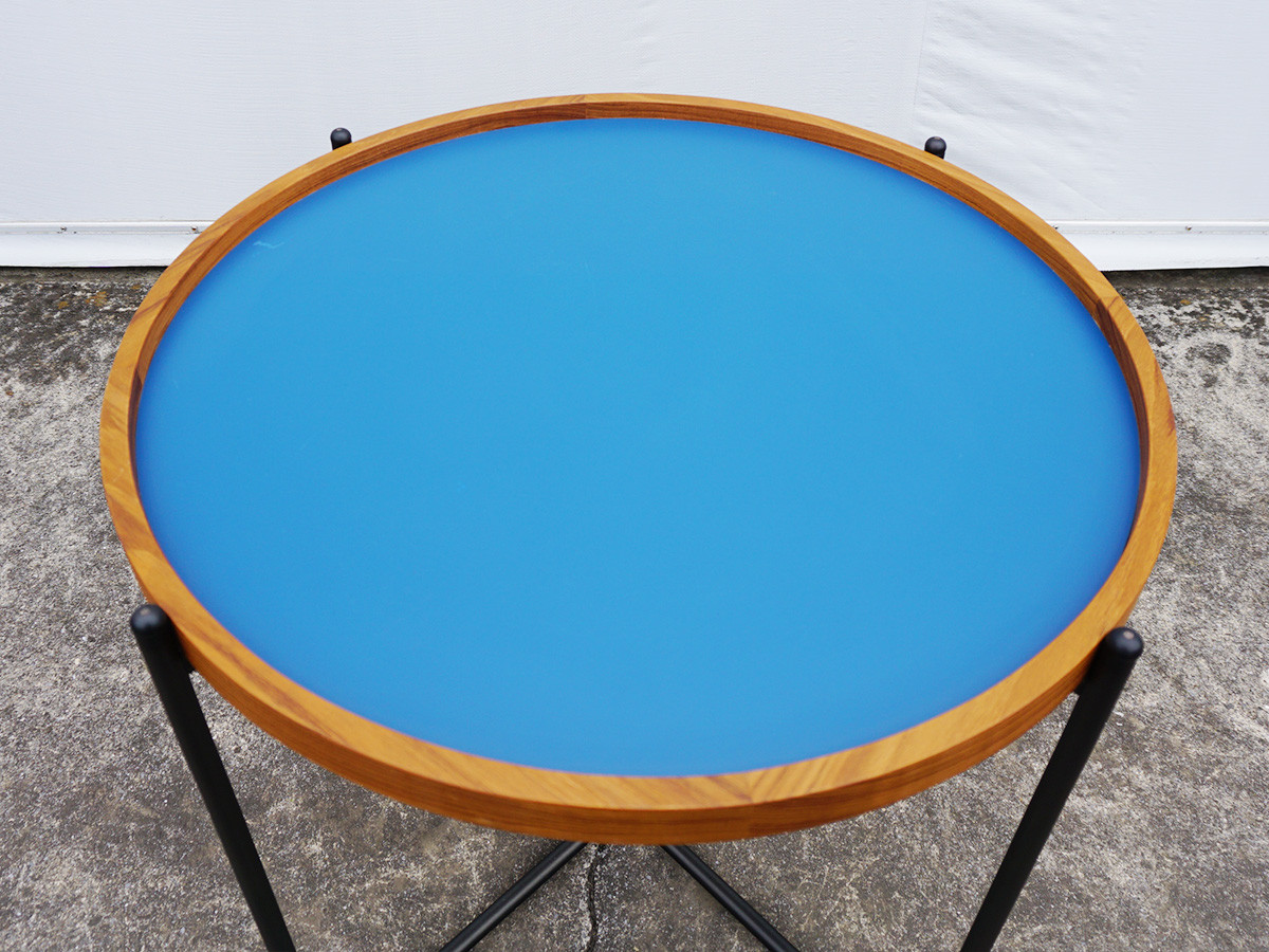 RE : Store Fixture UNITED ARROWS LTD. Round Side Table Blue Top / リ ストア フィクスチャー ユナイテッドアローズ ラウンド サイドテーブル ブルートップ （テーブル > サイドテーブル） 4