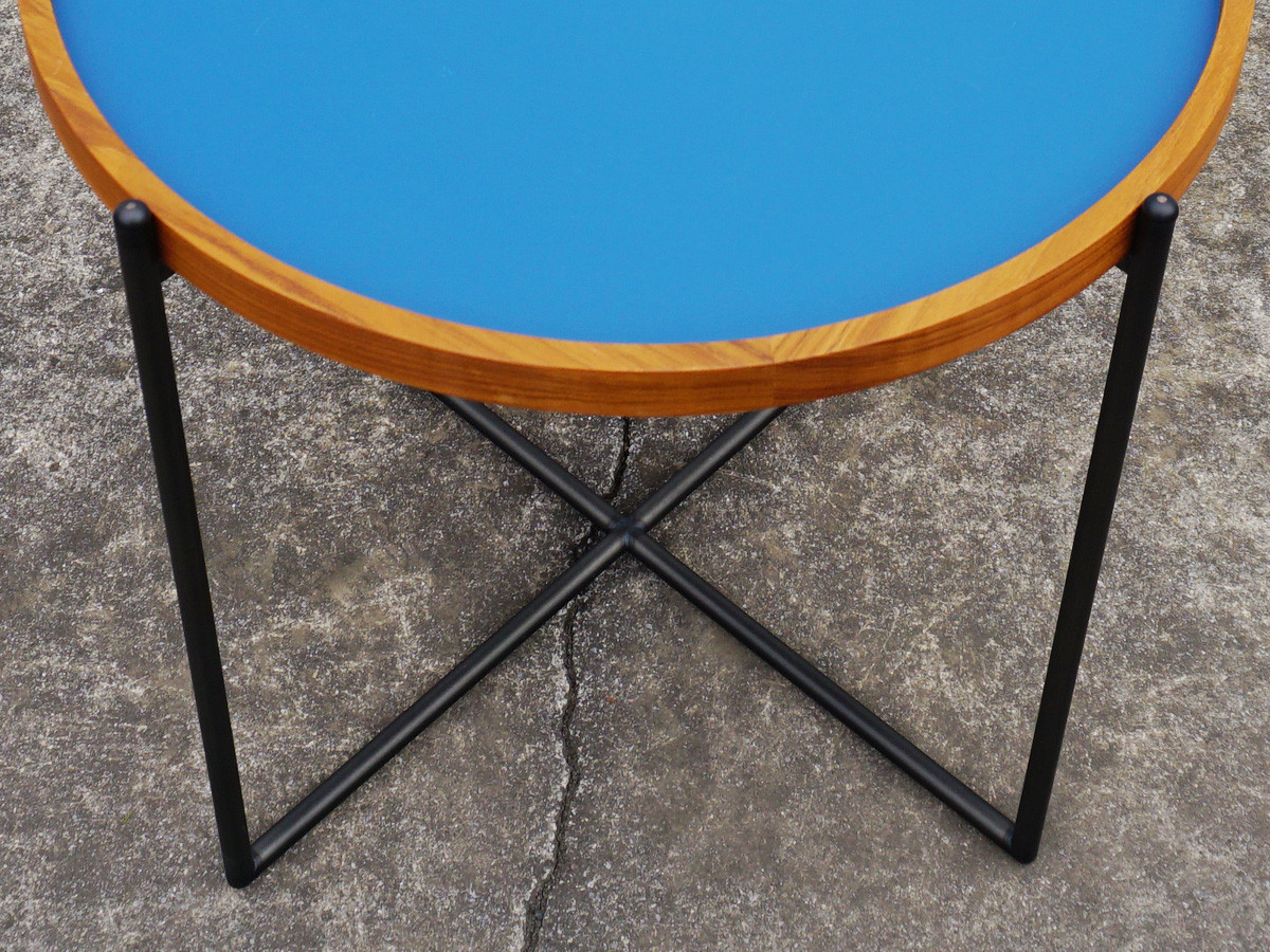 RE : Store Fixture UNITED ARROWS LTD. Round Side Table Blue Top / リ ストア フィクスチャー ユナイテッドアローズ ラウンド サイドテーブル ブルートップ （テーブル > サイドテーブル） 5