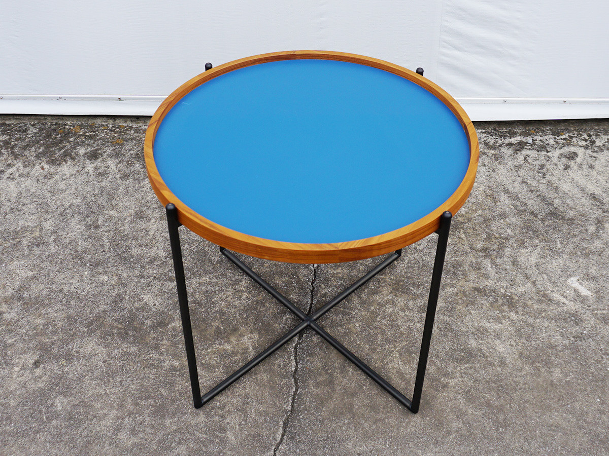 RE : Store Fixture UNITED ARROWS LTD. Round Side Table Blue Top / リ ストア フィクスチャー ユナイテッドアローズ ラウンド サイドテーブル ブルートップ （テーブル > サイドテーブル） 2