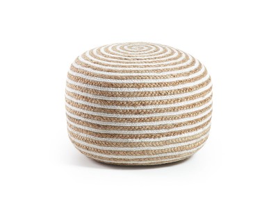 【FLYMEe】円形プフ LaForma SAMY / ラ フォーマ サミー プフ 直径50cm（ホワイト