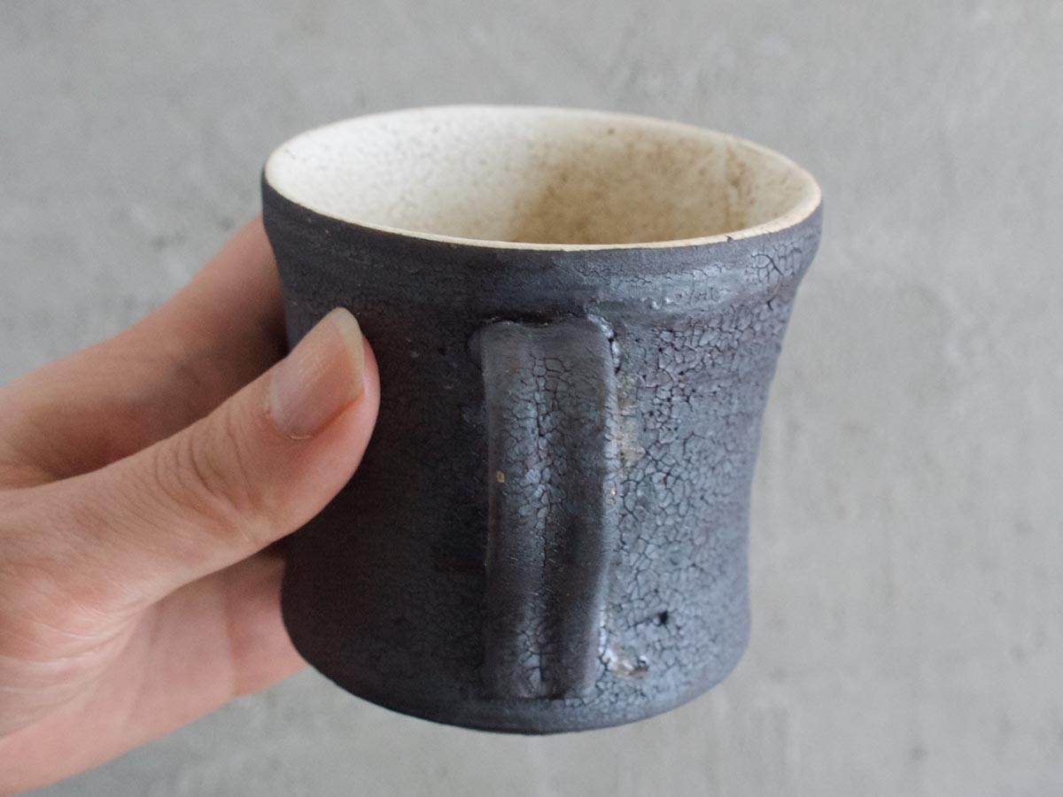 MISHIM POTTERY CREATION fractal mug susu + hibi / ミシンポタリークリエイション フラクタル マグ（スス + ヒビ） （食器・テーブルウェア > マグカップ） 33