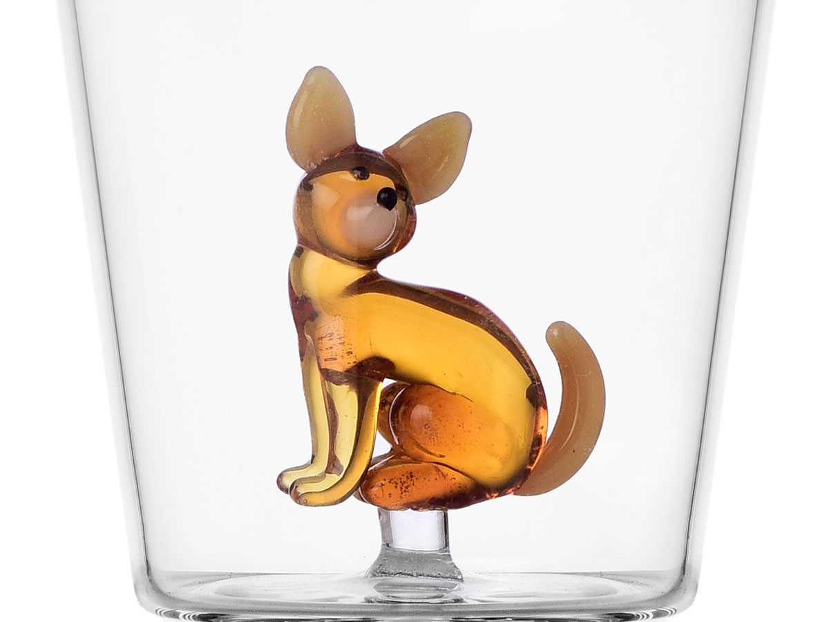ICHENDORF MILANO Dogs Tumbler 
Chihuahua / イッケンドルフ・ミラノ ドッグス タンブラー 
チワワ 350ml （食器・テーブルウェア > タンブラー・グラス） 2