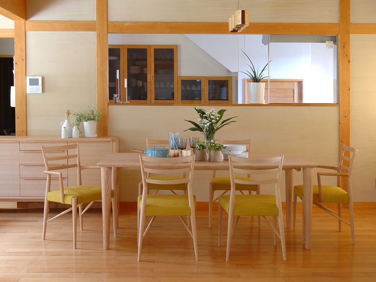 日進木工 GROW Wide Armchair / にっしんもっこう グロウ ワイドアームチェア （チェア・椅子 > ダイニングチェア） 4
