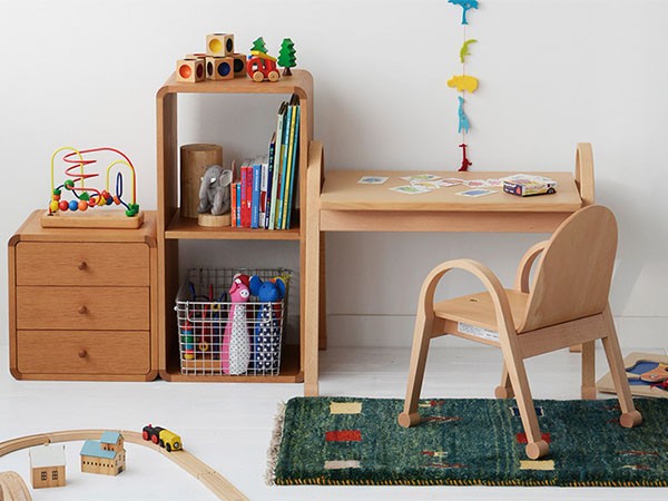 日進木工 ac-cent KIDS TABLE / にっしんもっこう アクセント キッズテーブル (キッズ家具・ベビー用品 > キッズテーブル・キッズデスク) 2