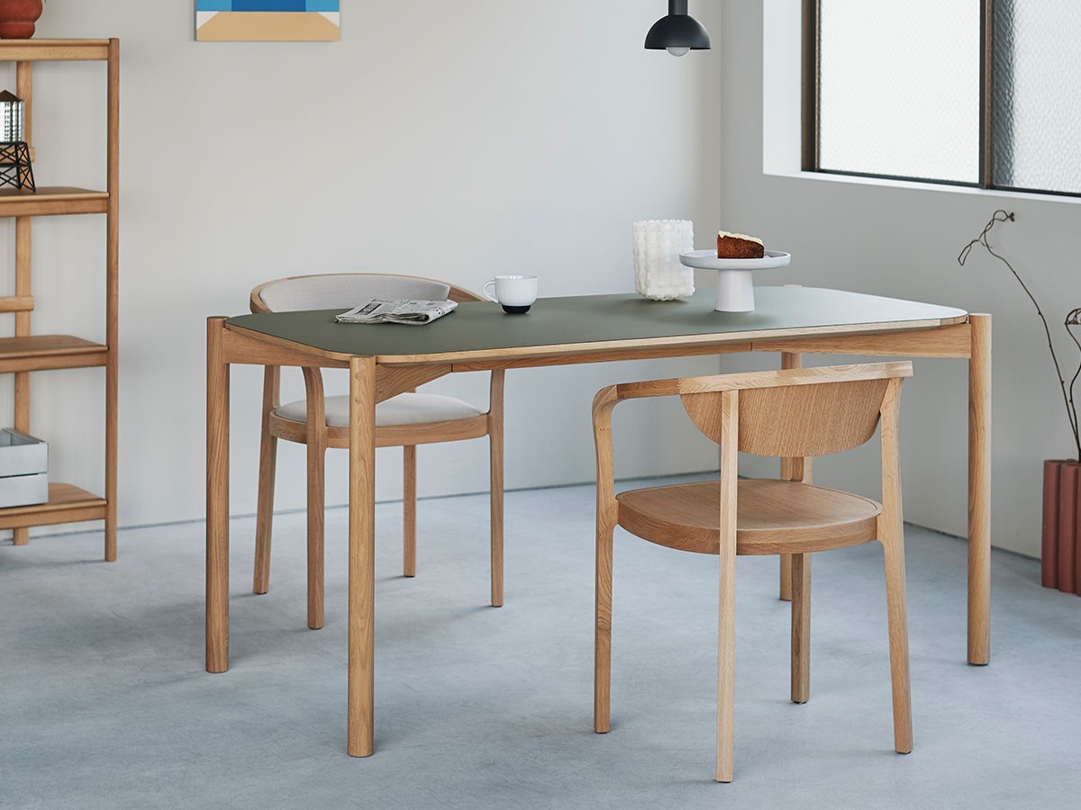 KARIMOKU NEW STANDARD CASTOR TABLE LINOLEUM 150 / カリモクニュースタンダード キャストールテーブル リノリウム 150 （テーブル > ダイニングテーブル） 2