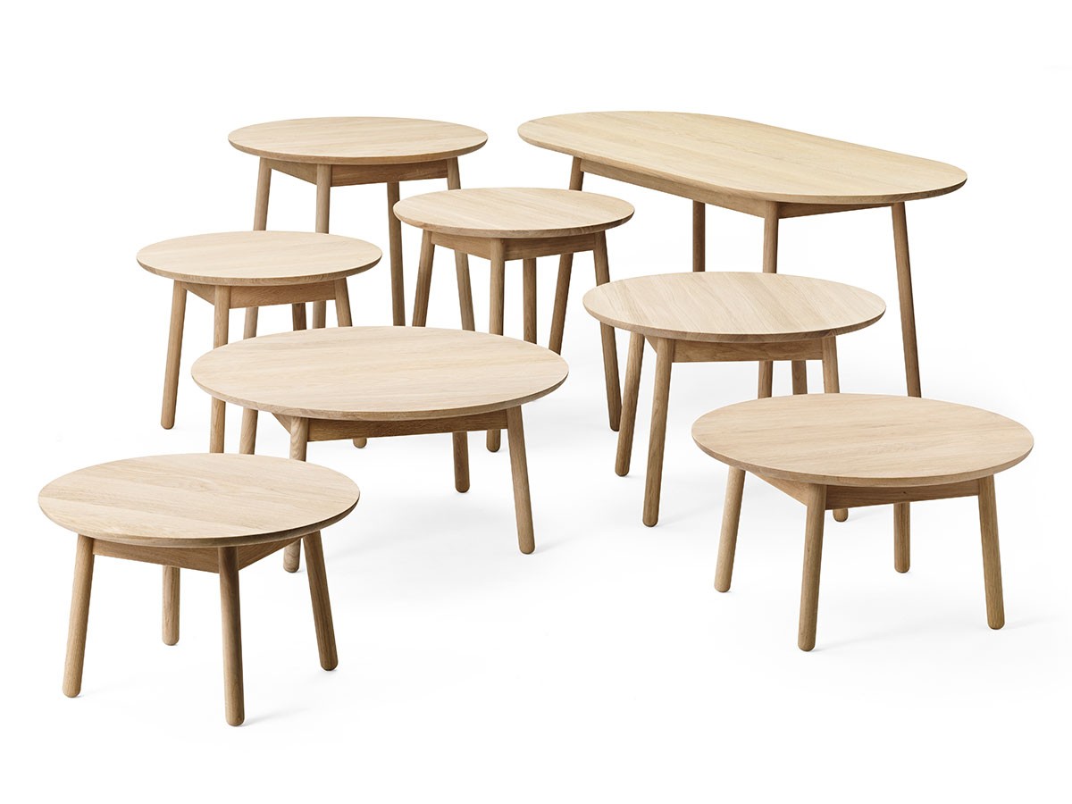 +HALLE Nest Table Oak / プラス ハレ ネスト テーブル オーク 直径75 × 高さ70cm （テーブル > カフェテーブル） 4