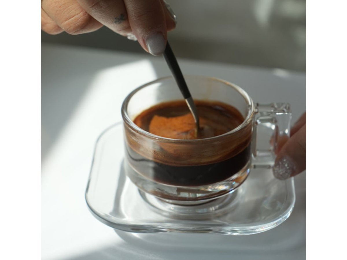 ARNO GLASS Espresso Cup & Saucer Clear / アルノグラス エスプレッソカップ & ソーサー（クリア） （食器・テーブルウェア > コーヒーカップ・ティーカップ） 3