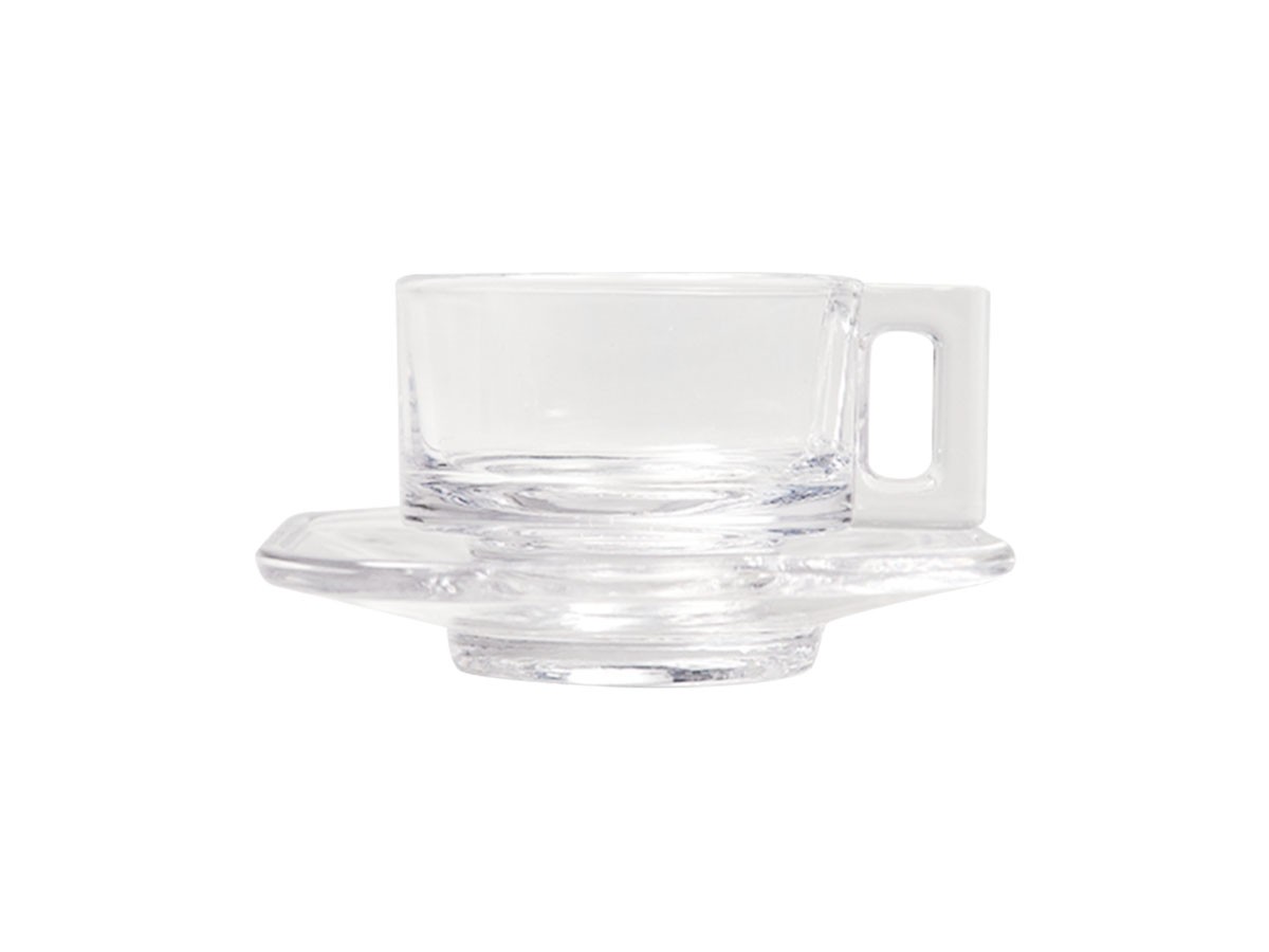 Espresso Cup & Saucer Clear