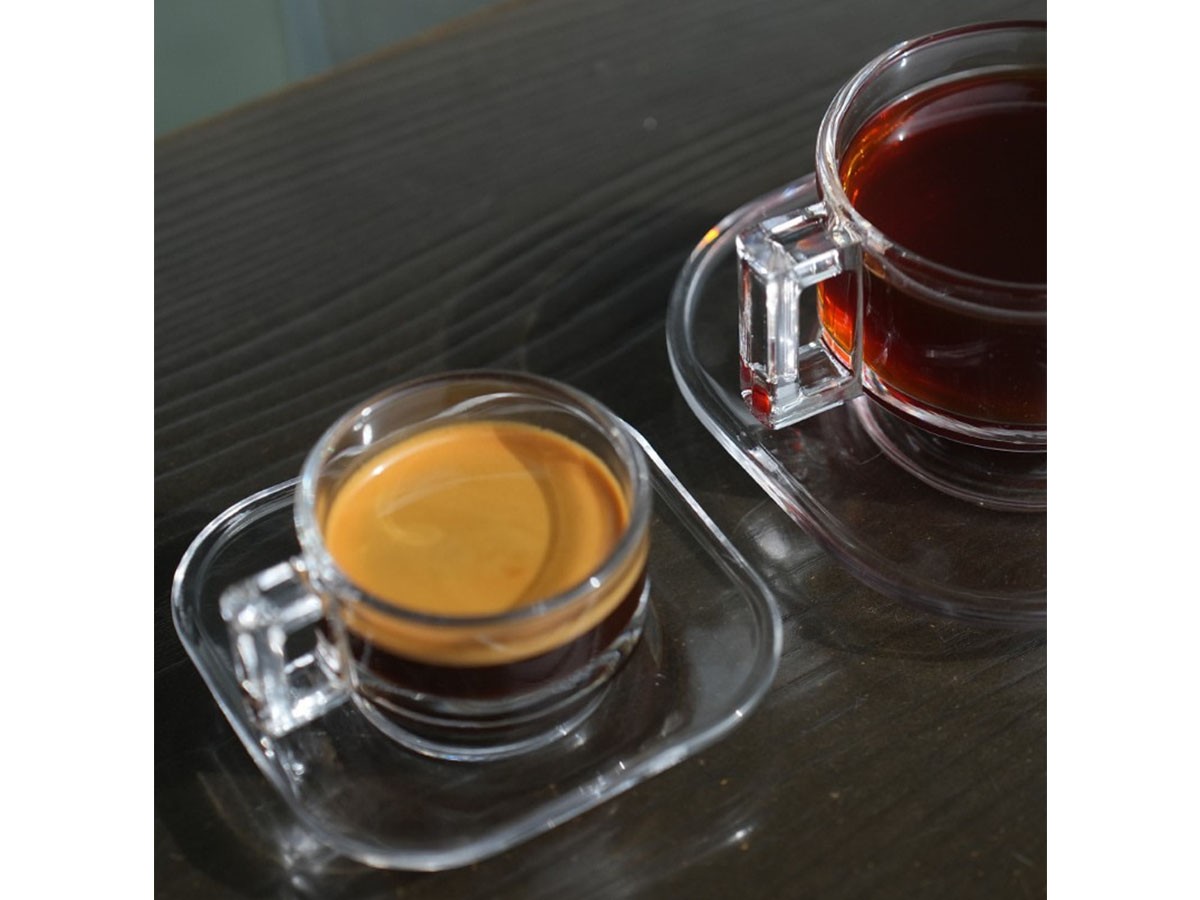 ARNO GLASS Espresso Cup & Saucer Clear / アルノグラス エスプレッソカップ & ソーサー（クリア） （食器・テーブルウェア > コーヒーカップ・ティーカップ） 4
