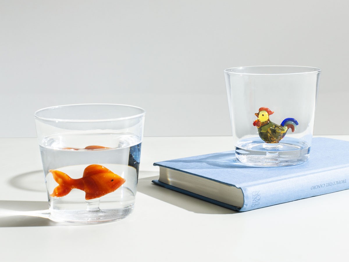 ICHENDORF MILANO Animal Farm Tumbler 
Red Fish / イッケンドルフ・ミラノ アニマルファーム タンブラー 
金魚 350ml （食器・テーブルウェア > タンブラー・グラス） 2