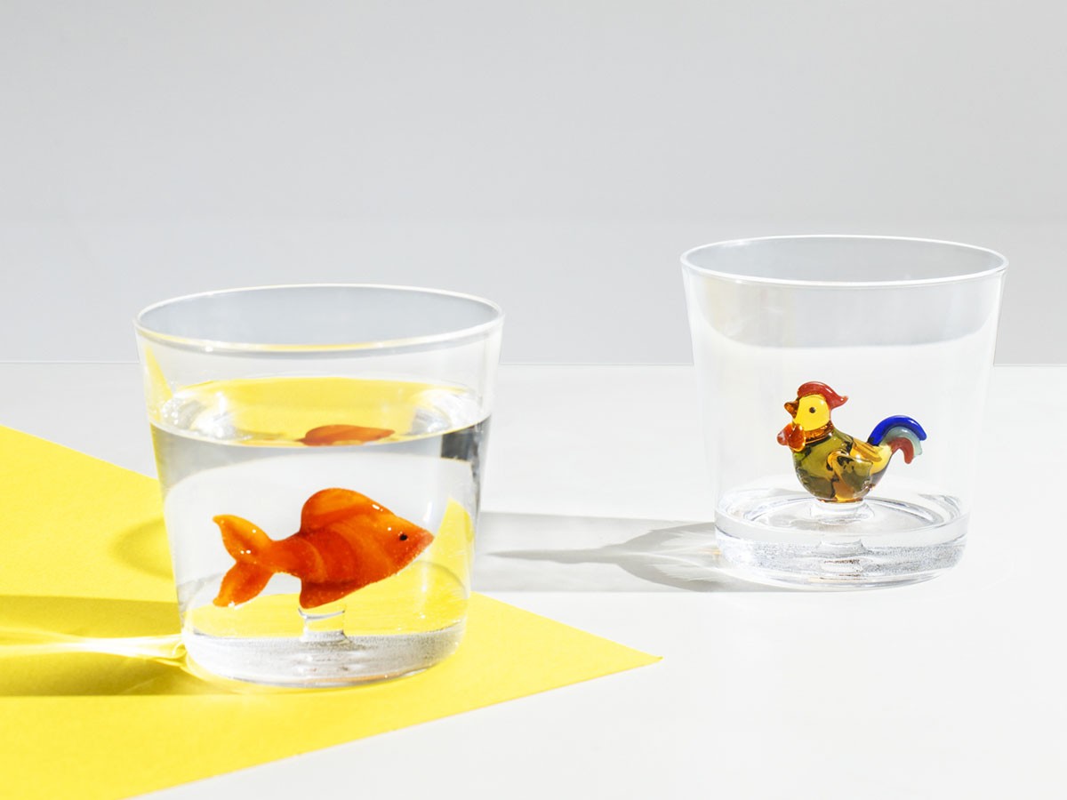 ICHENDORF MILANO Animal Farm Tumbler 
Red Fish / イッケンドルフ・ミラノ アニマルファーム タンブラー 
金魚 350ml （食器・テーブルウェア > タンブラー・グラス） 3